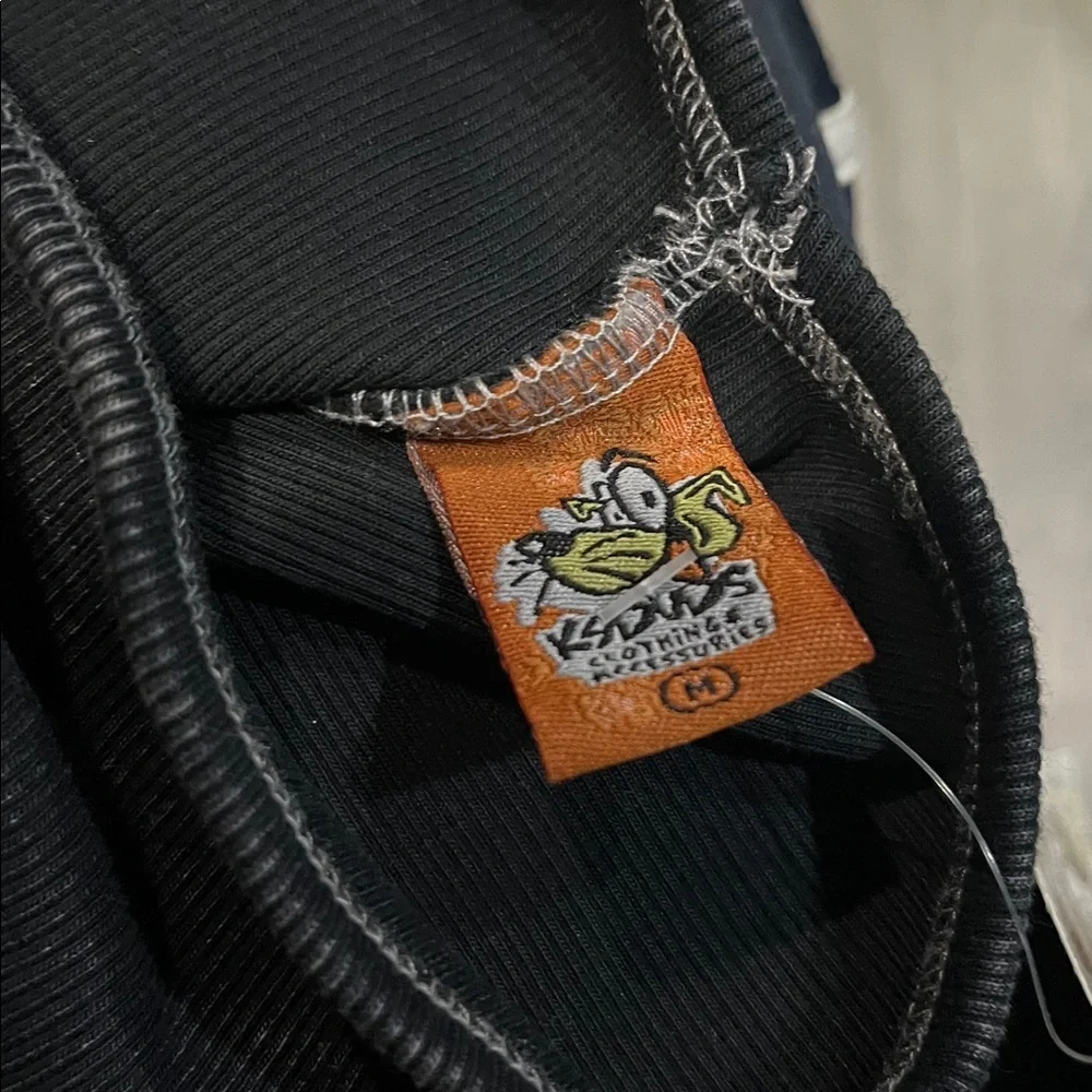 Black and Orange Graphic Tank Top